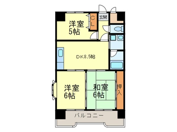 ア－テム大橋１の物件間取画像